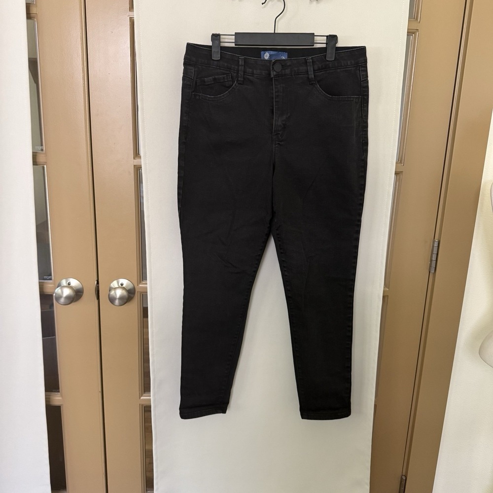 Democracy‎ Womens 14 Black High Rise "Ab"Solution Denim Skinny Jeans